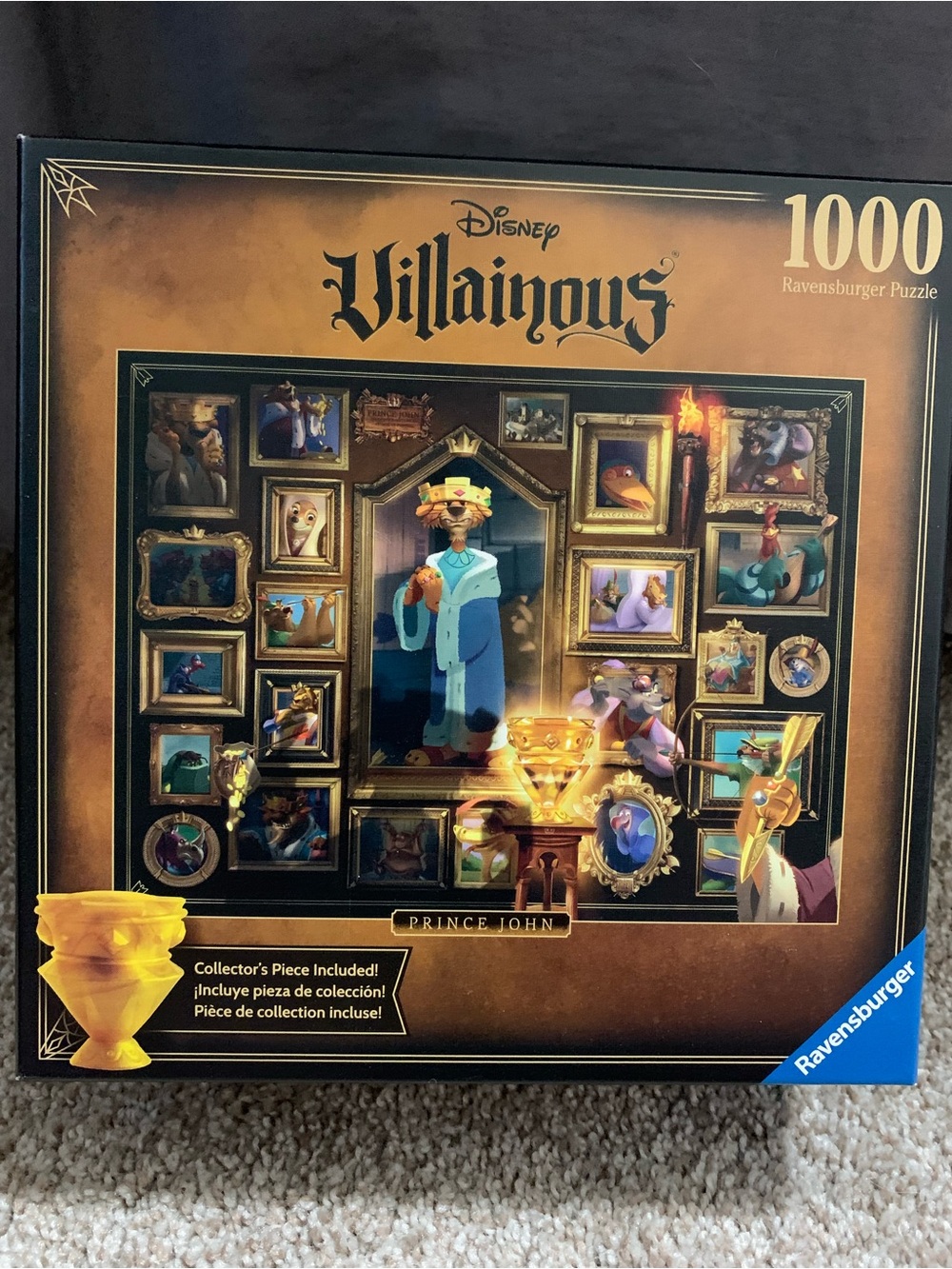 Ravensburger Disney Villainous Puzzle 1000 Pc Prince John Collector’s Complete